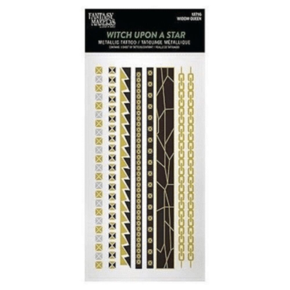 Witch Upon A Star Metallic Tattoos – 1 Sheet